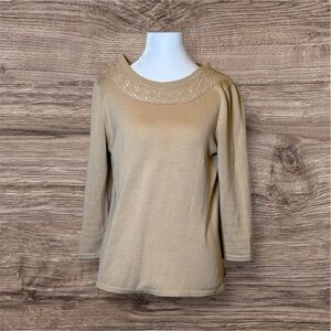 Elegant Beige Women's Top